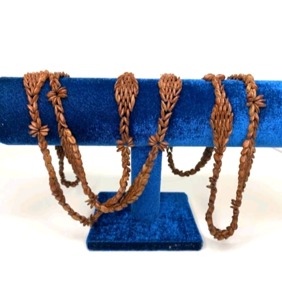 Vintage Hawaiian Natural Koa Seed Necklace 50 Long New /WTag Priced By Each - Picture 1 of 10